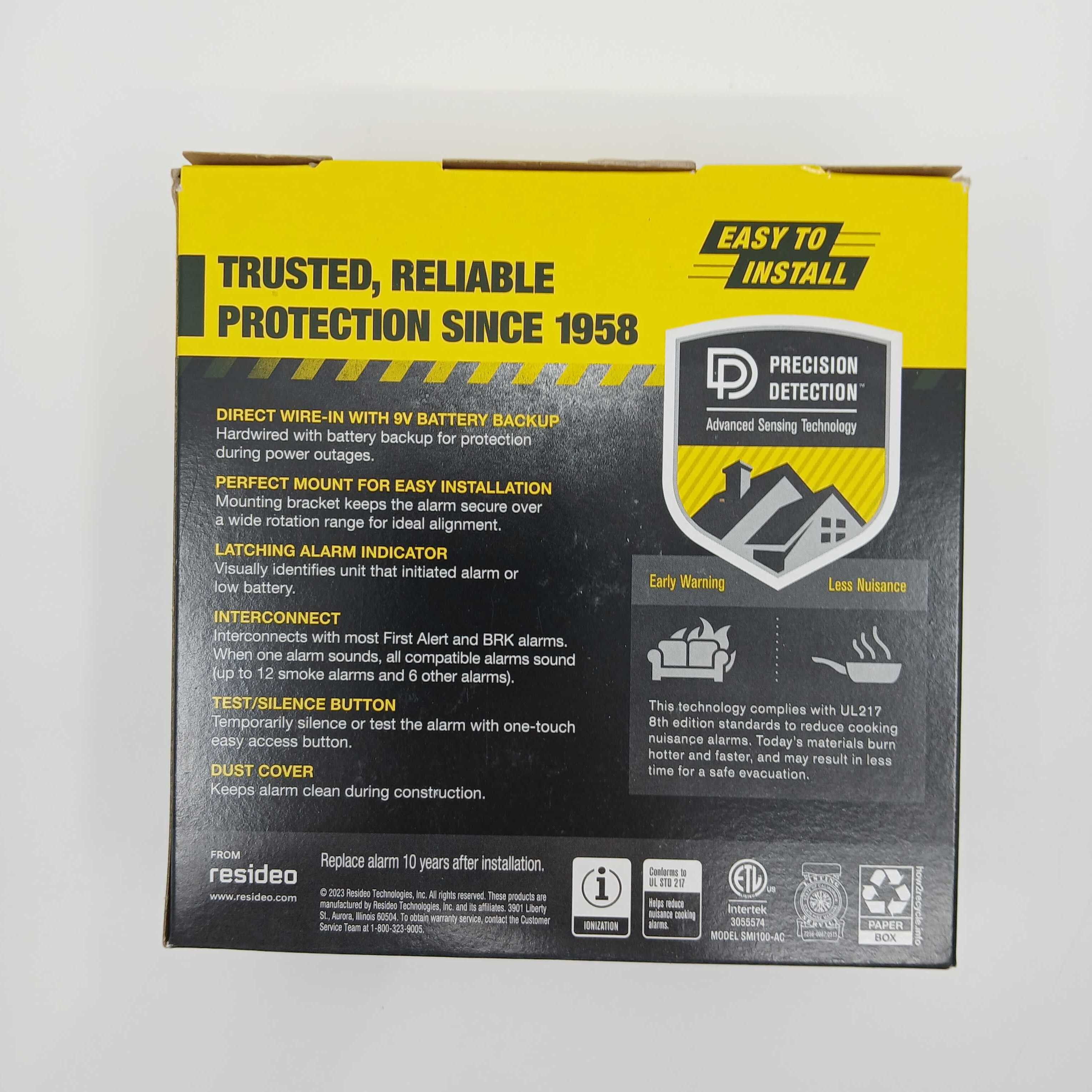 BRK SMI100-AC Interconnect Hardwire Smoke Alarm with Battery Backup (1046836) - The Fire Alarm Supplier