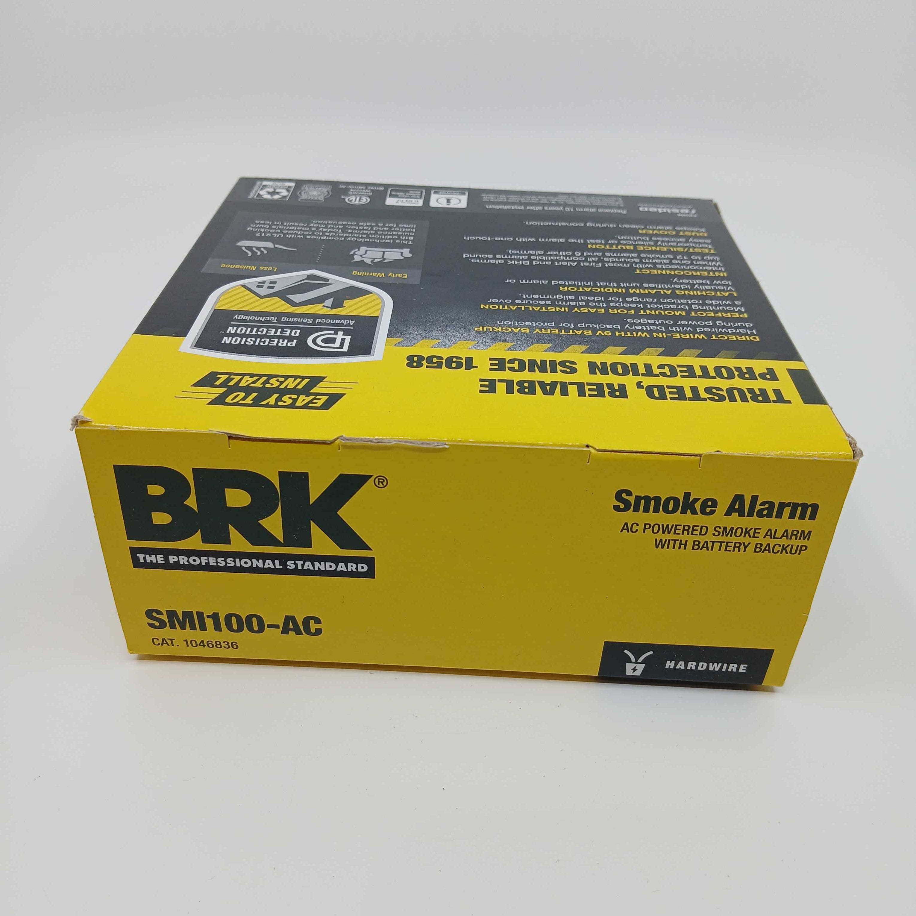 BRK SMI100-AC Interconnect Hardwire Smoke Alarm with Battery Backup (1046836) - The Fire Alarm Supplier