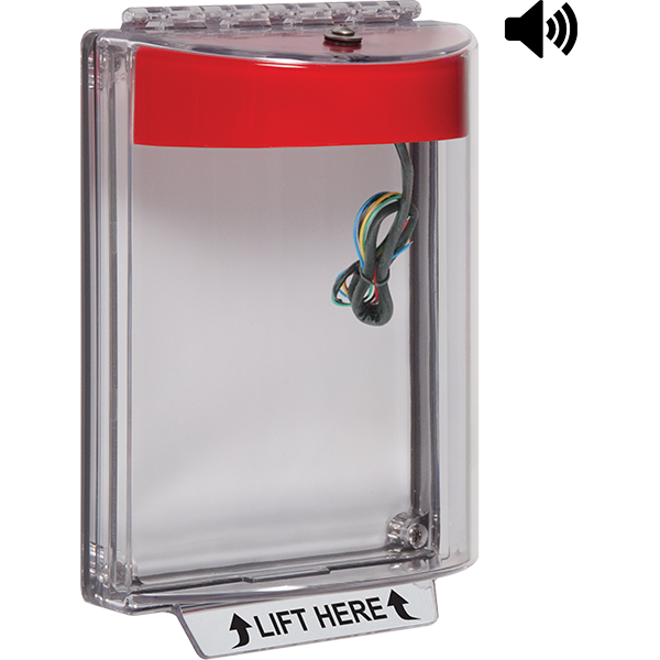 STI STI-13030NR Universal Stopper Dome Cover with Fl Mt, Horn, Relay, Red Housing, No Label