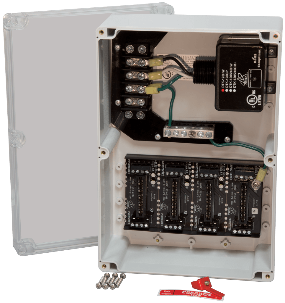 DITEK DTK-TSS6 Fire Panel Protection for AC Power 8 Loops