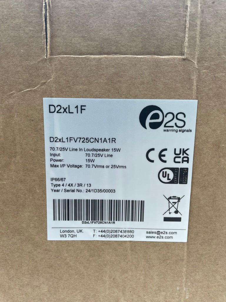 E2S by The Signal Source D2XL1FV725CN1A1R - The Fire Alarm Supplier