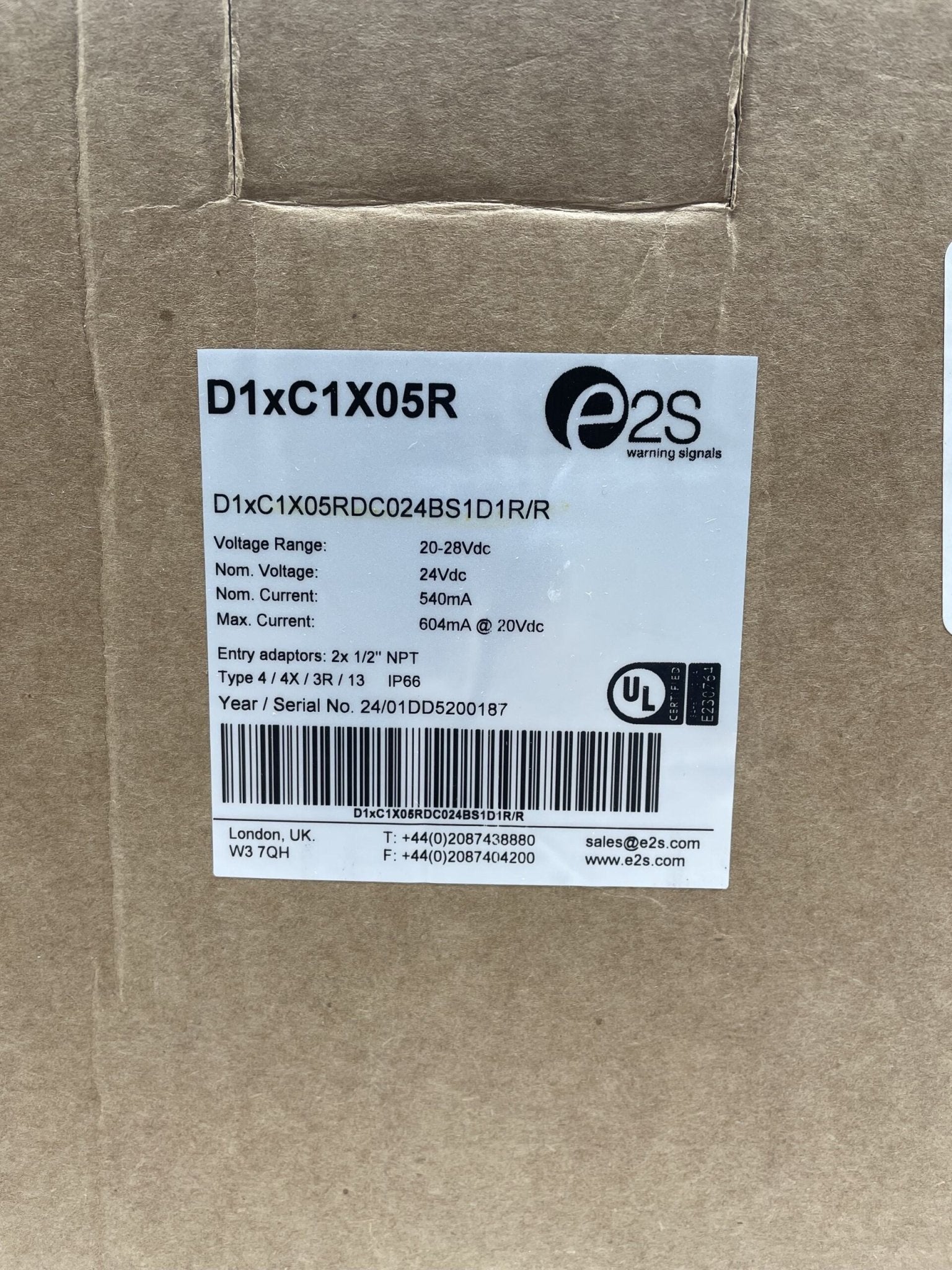 E2S by The Signal Source D1XC1X05RDC024BS1D1RR - The Fire Alarm Supplier