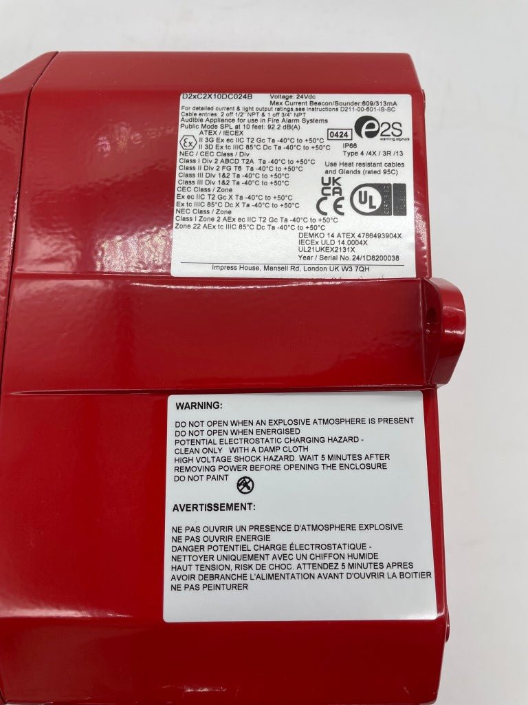 E2S by The Signal Source D2XC2X10DC024BN1A1R/R - The Fire Alarm Supplier
