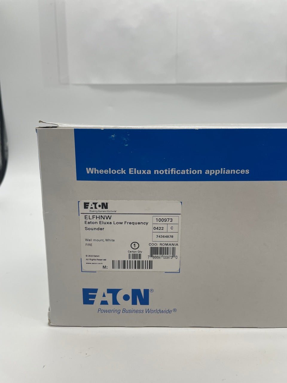 Eaton Wheelock ELFHNW Eluxa Low Frequency Horn - The Fire Alarm Supplier
