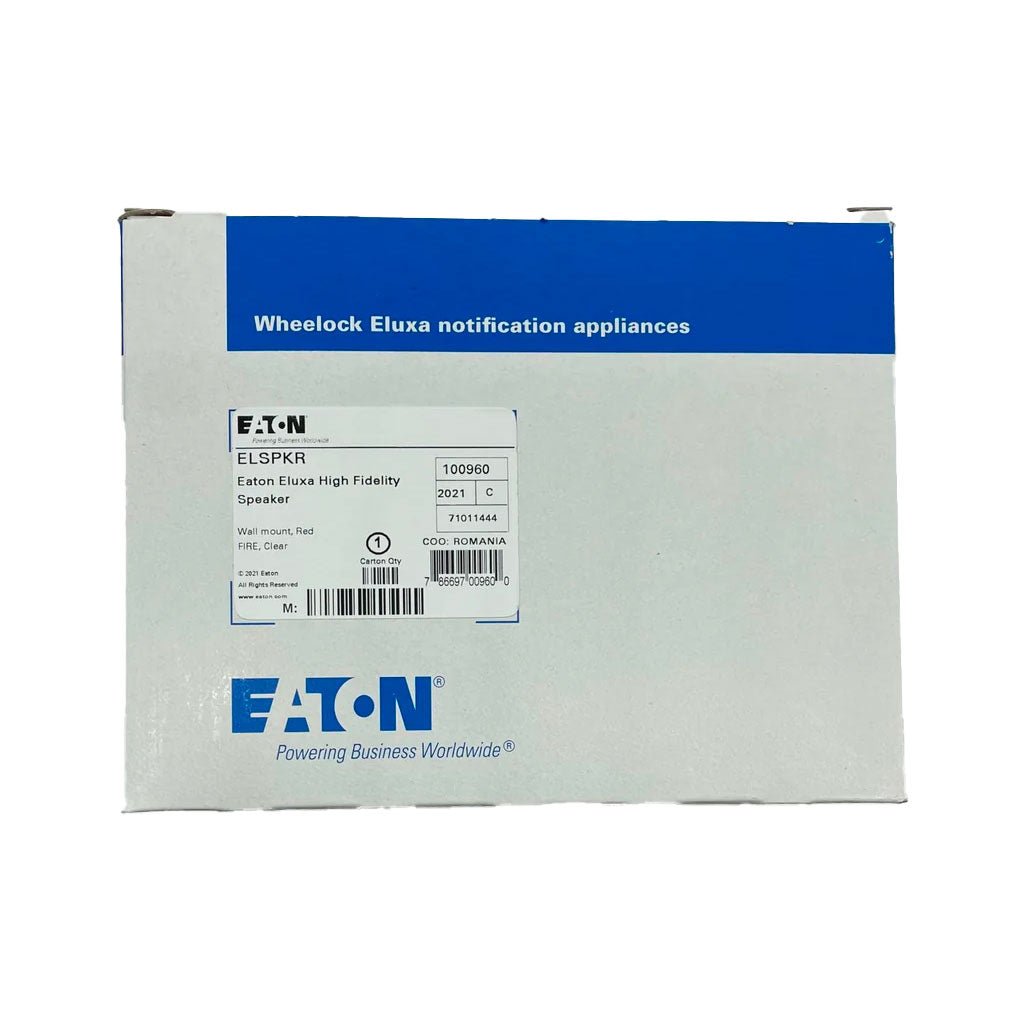 Eaton Wheelock Eluxa high fidelity speaker with sleek black finish and modern design for premium audio performance.