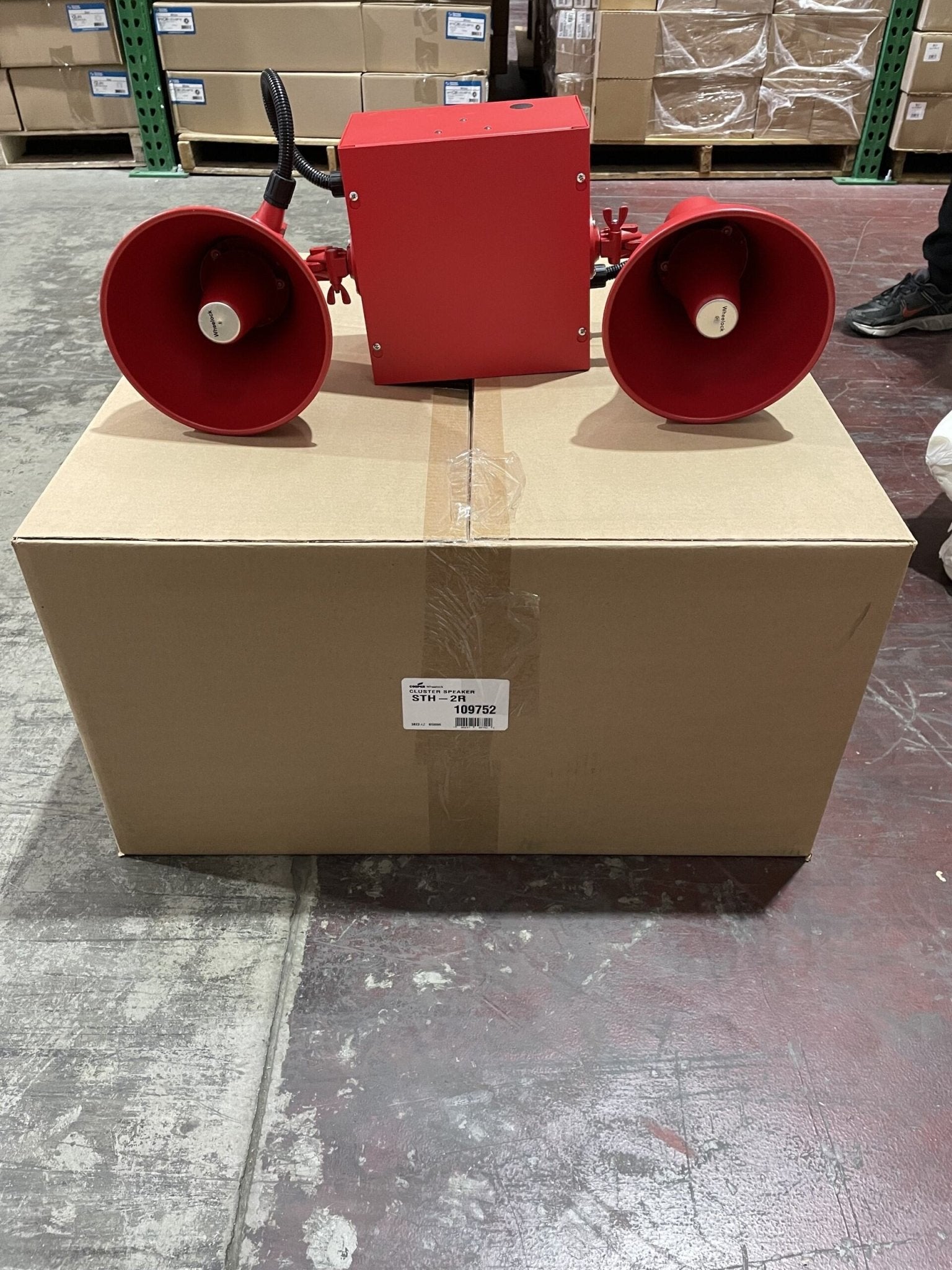 Eaton Wheelock STH - 2R Red Cluster Speaker - The Fire Alarm Supplier