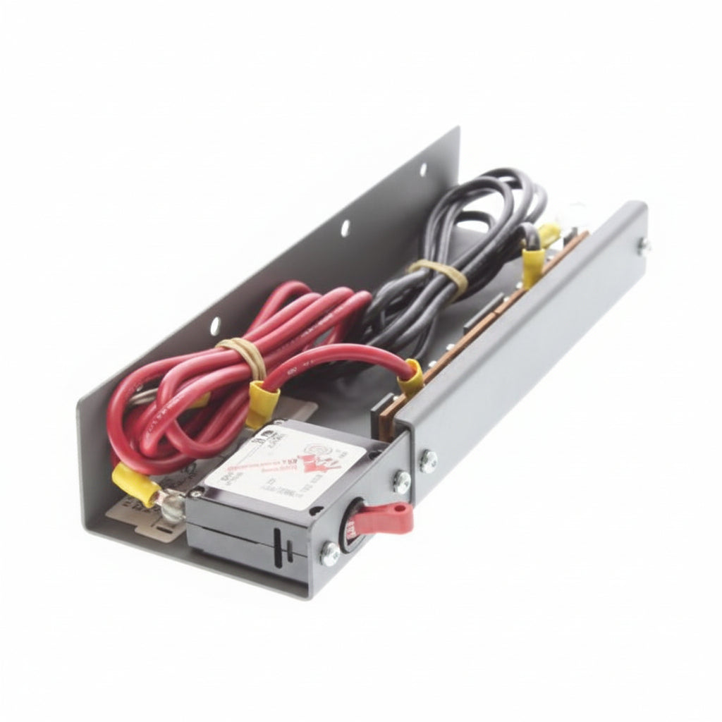 Edwards 3-BTSEN distribution module for fire alarms, shown mounted on a panel with wiring connections.