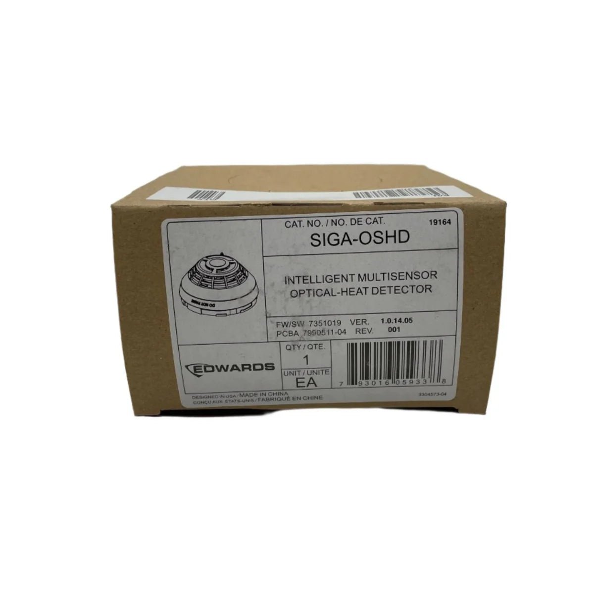 Edwards SIGA - OSHD - FCN Multi - Criteria Optical Smoke and Heat Detector - The Fire Alarm Supplier