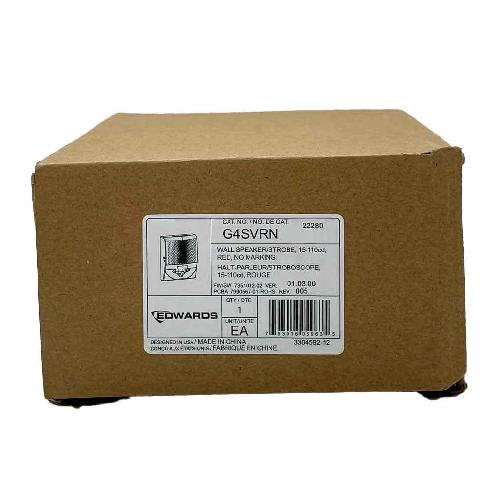 Edwards G4SVRN Wall Speaker Strobe - The Fire Alarm Supplier