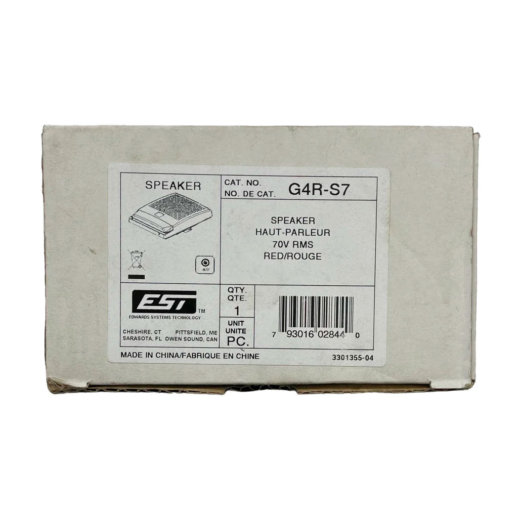Red Edwards G4R-S7 70V speaker, a professional audio speaker with a durable design and clear sound output.