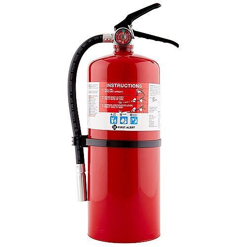 First Alert PRO10 Rechargeable Commercial Fire Extinguisher, Red (AF400) - The Fire Alarm Supplier
