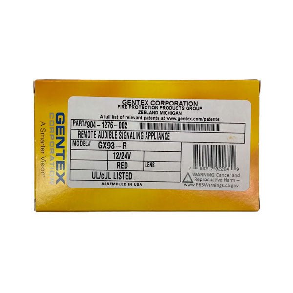 GX93-R - The Fire Alarm Supplier