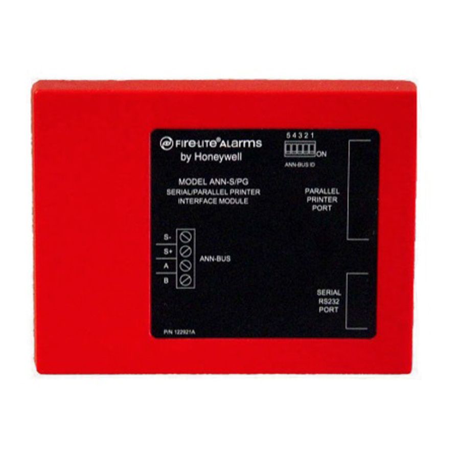 Fire-Lite ANN-S/PG Serialparallel Printer Gateway Module