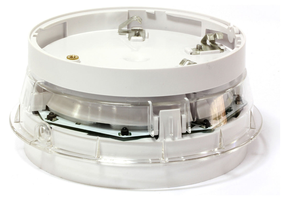 Notifier DSS-PC-I02 Body Colour - White Flash - Red Lens - Clear Isolator - Yes Open Category Detector Base Sounder Strobe. Requires a B501AP Base