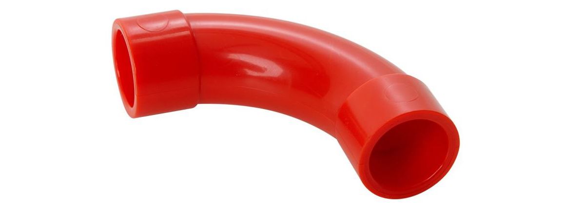 Vesda PIP-005 Aspirating 90 degree bend ABS 25mm RED Pack of 10 - image 2