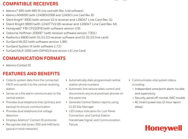 Honeywell HON - DACT - DS Dialer - The Fire Alarm Supplier