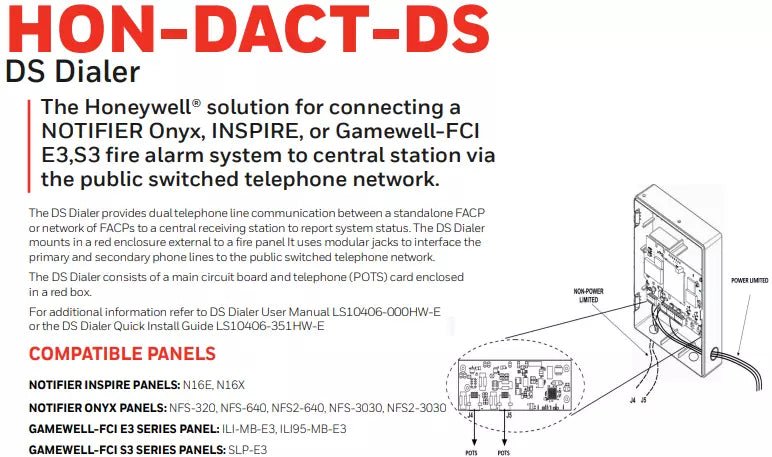 Honeywell HON - DACT - DS Dialer - The Fire Alarm Supplier
