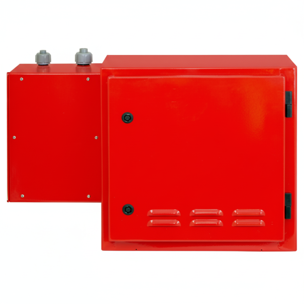 Westell CS19-BBU-005 BDA battery backup with 12/24-hour NFPA compliance, showing the compact, rectangular power backup unit.