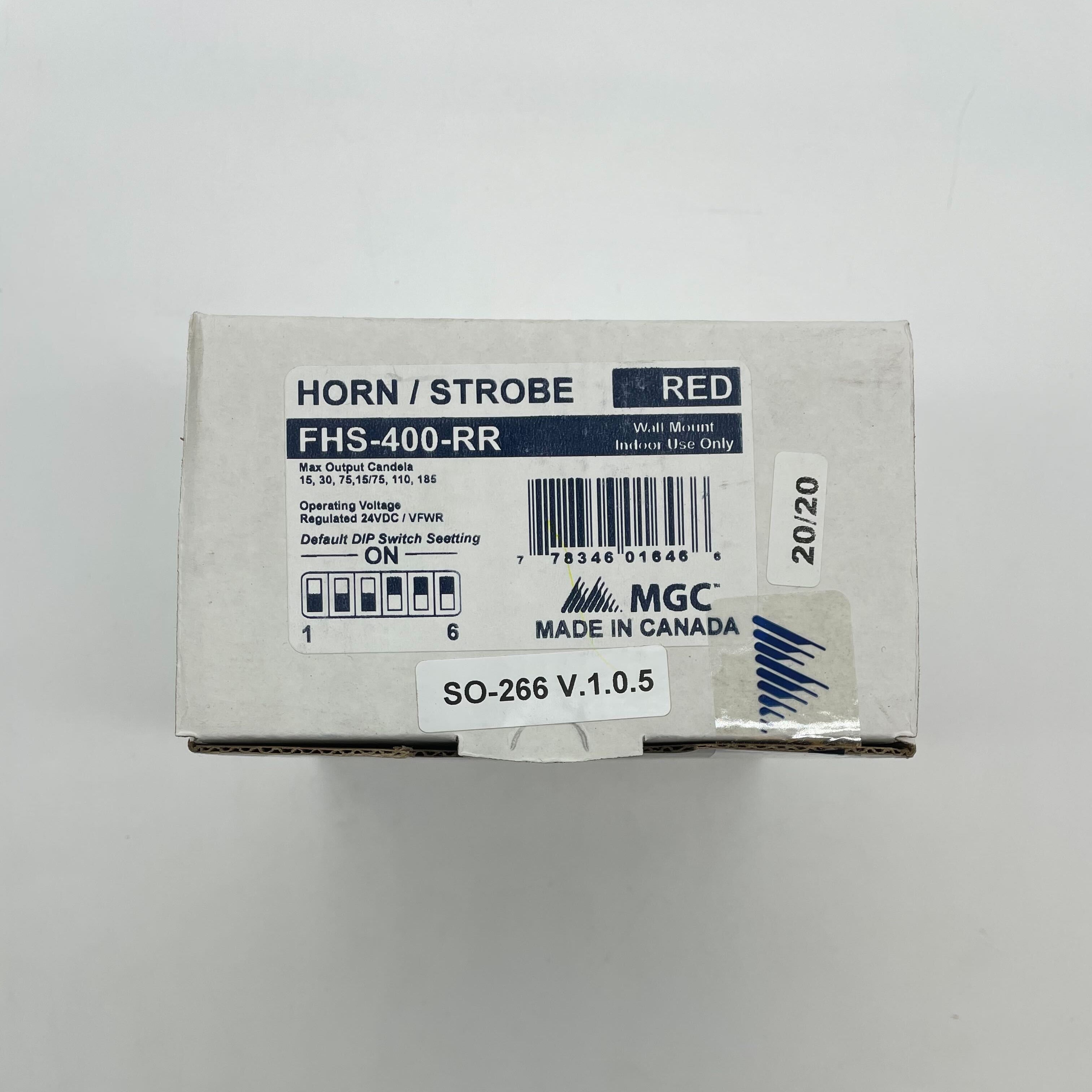 Mircom FHS-400-RR Wall Mount Horn Strobe - The Fire Alarm Supplier