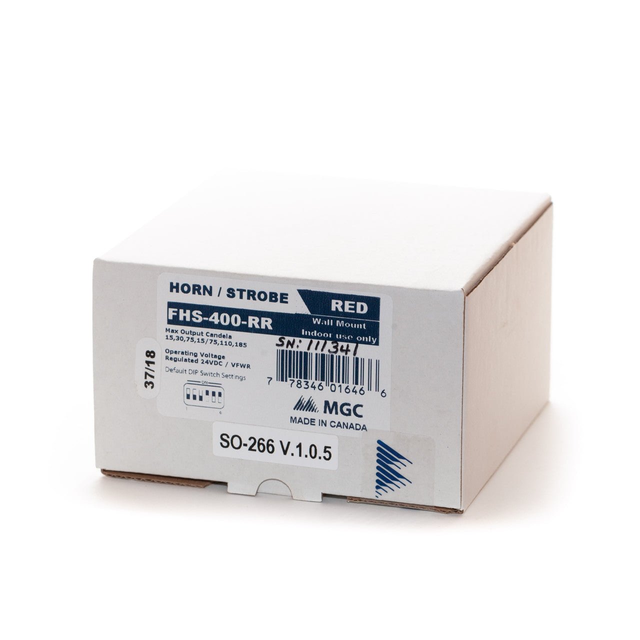 Mircom FHS - 400 - RR Wall Mount Horn Strobe - The Fire Alarm Supplier