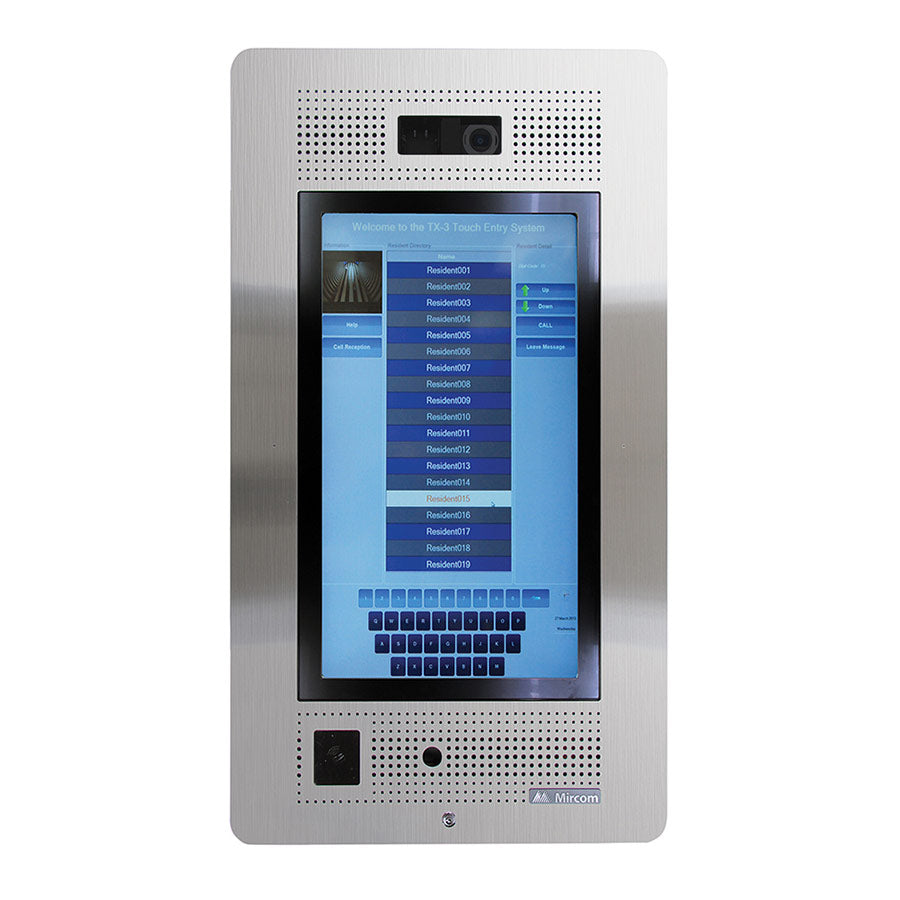 Mircom TX3-TOUCH-F22-F Flush Video Intercom System