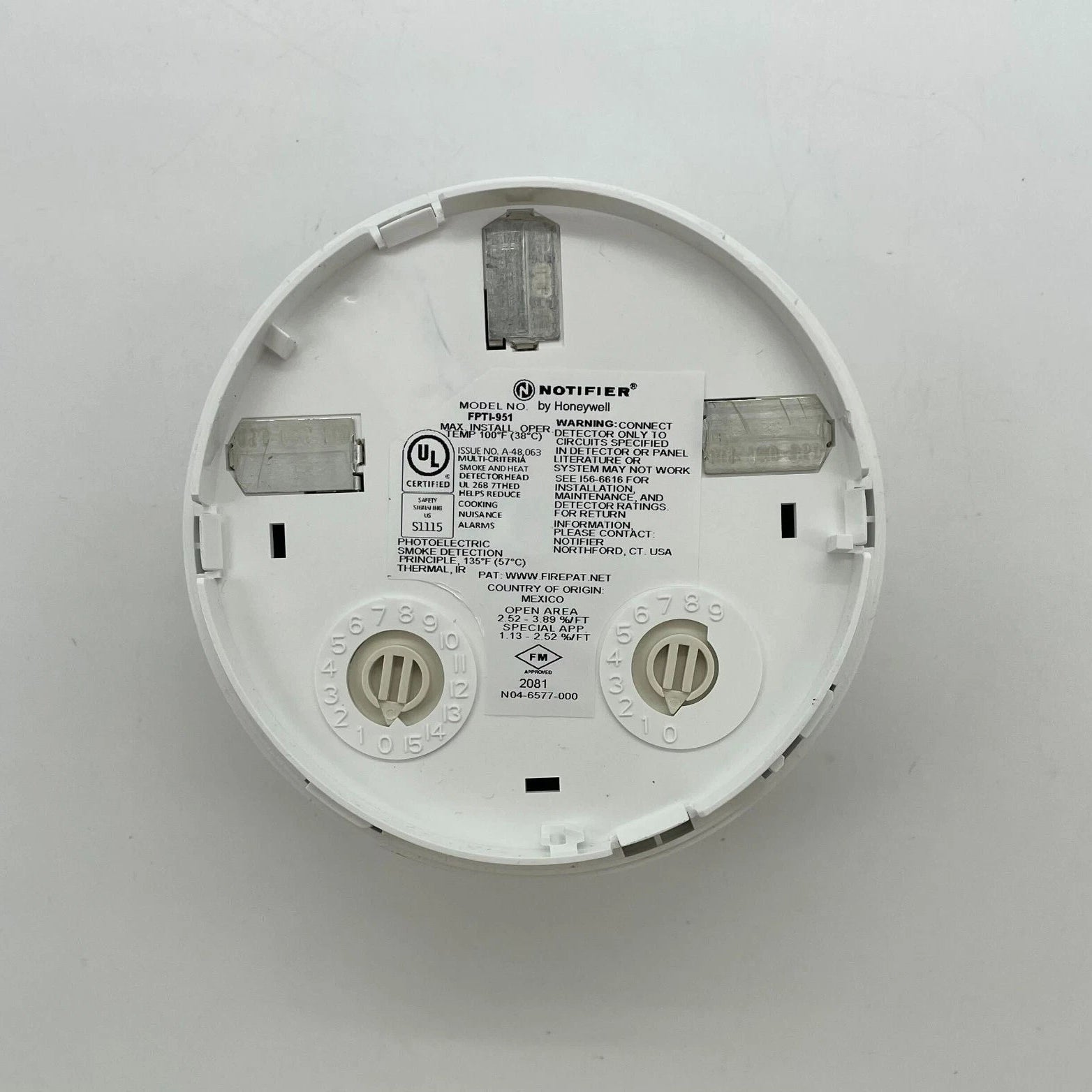 Notifier FPTI-951 Photoelectric Thermal and Infrared Smoke Detector - The Fire Alarm Supplier