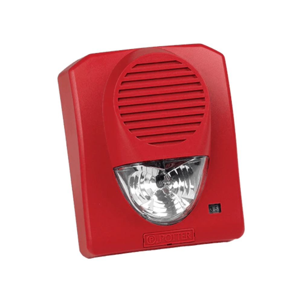 Potter SH - 120R Wall Mount Horn Strobe - The Fire Alarm Supplier