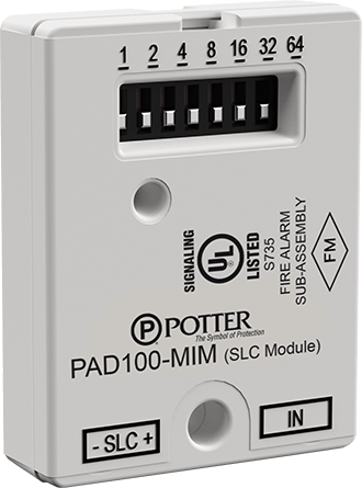 Potter PAD100 - MIM Micro Input Module - The Fire Alarm Supplier