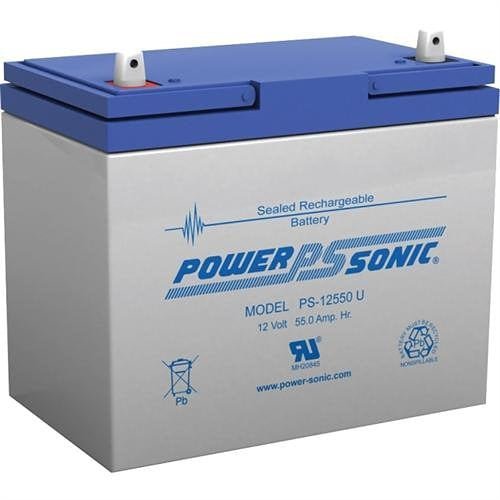 Power Sonic PS - 12550U PS Series Battery 12V, 55Ah - The Fire Alarm Supplier