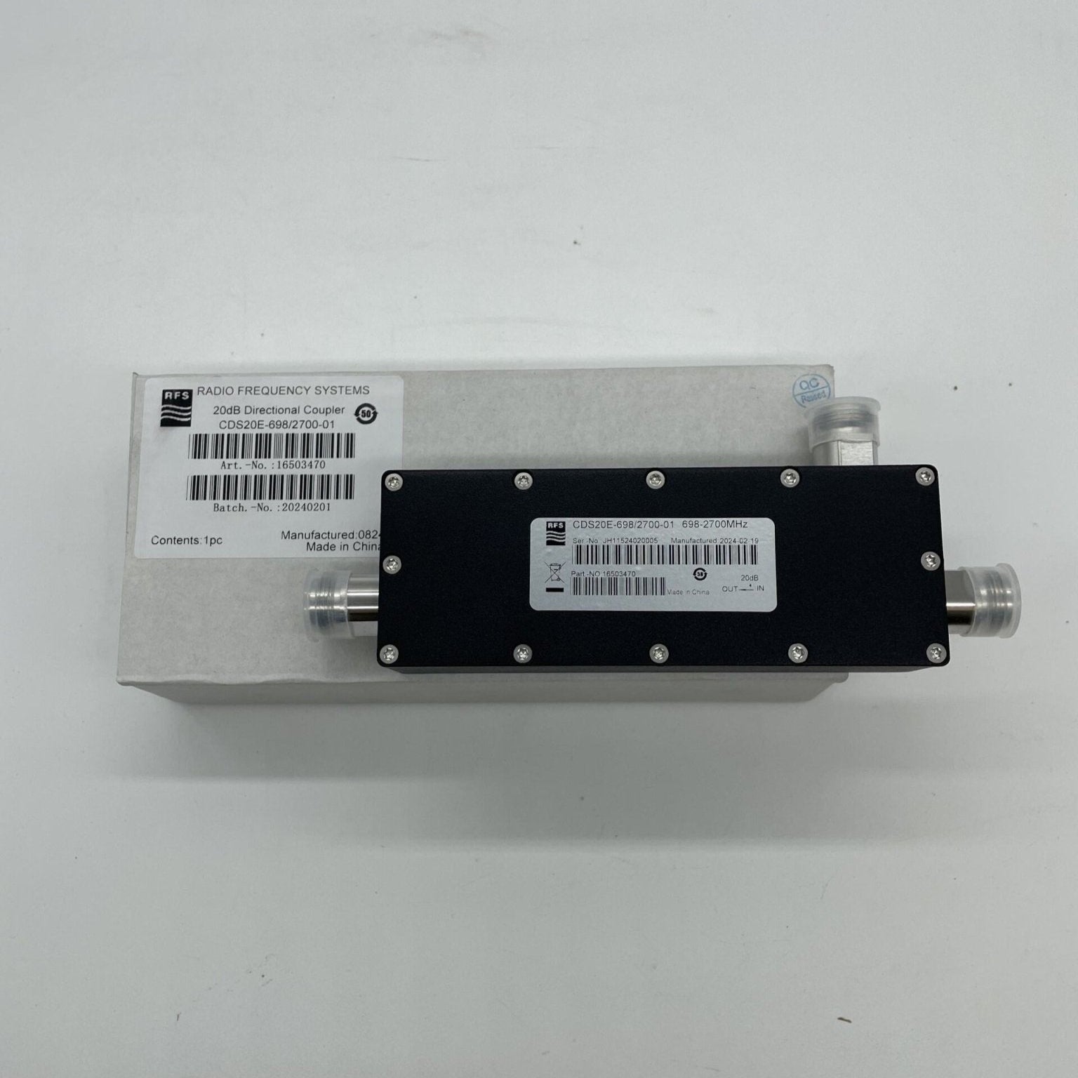 RFS Technologies CDS20E - 698/2700 - 01 20dB Directional Coupler - The Fire Alarm Supplier