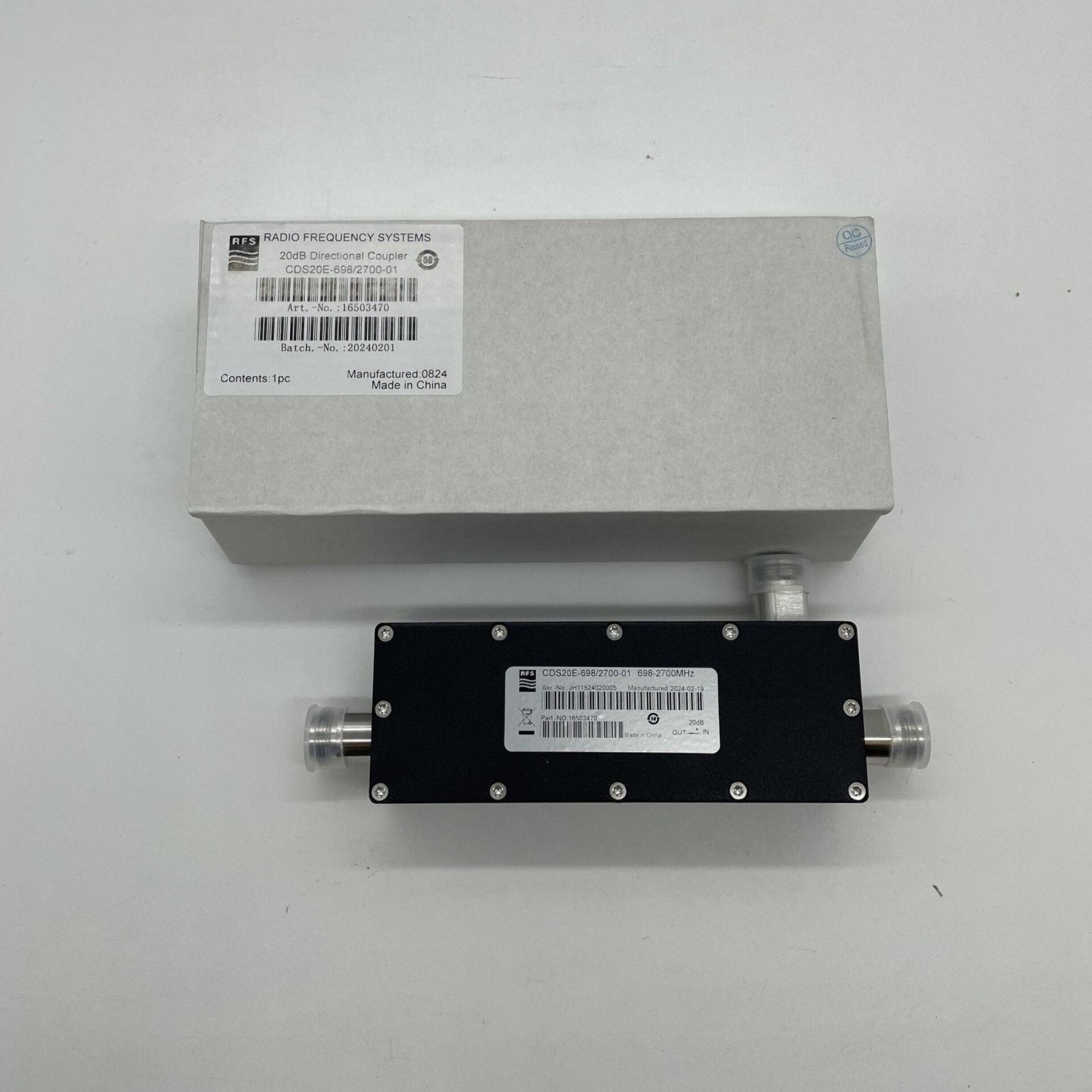 RFS Technologies CDS20E - 698/2700 - 01 20dB Directional Coupler - The Fire Alarm Supplier