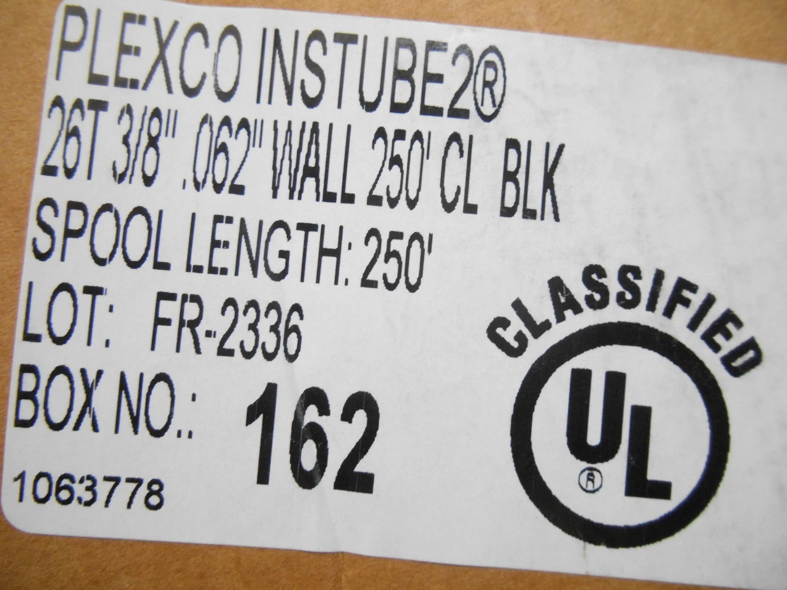 ModuLaser CM10963-250 fire alarm capillary sample tube, 1/4 x 3/8 inch, 250 feet, flexible metal tubing for fire detection systems