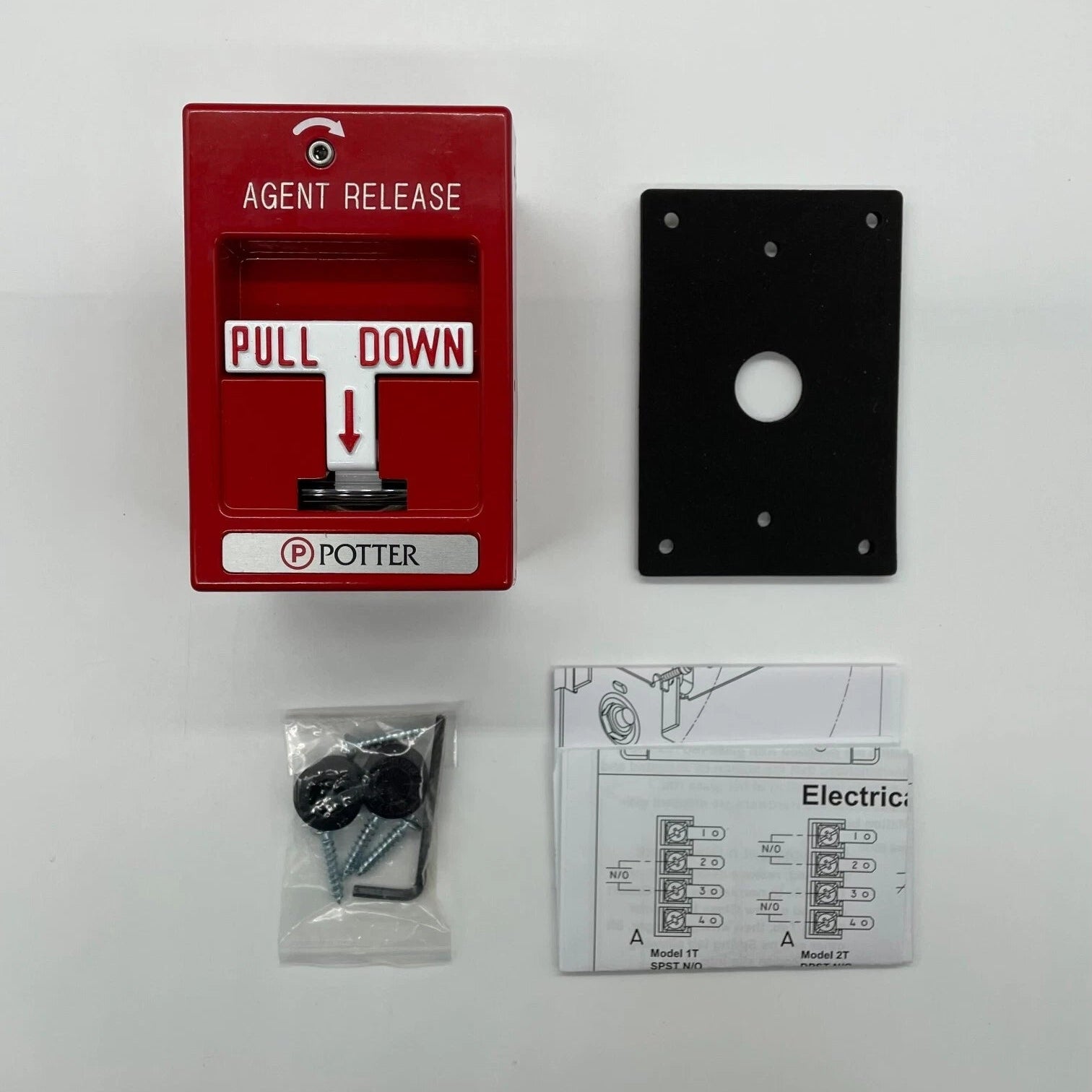 Potter RMS-1T-WP Weather Proof Single Action Pull Station - The Fire Alarm Supplier