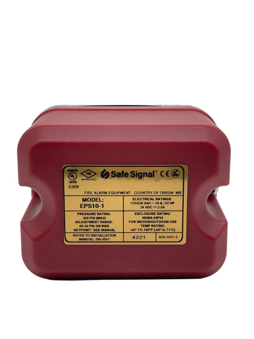Safe Signal EPS10 - 1 Pressure Switch - The Fire Alarm Supplier