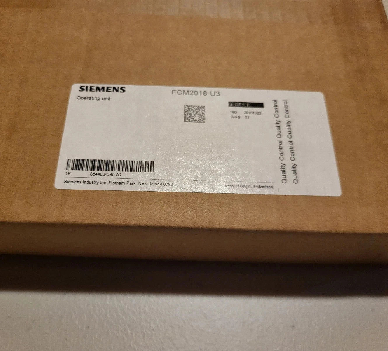 Siemens FCM2018 - U3 (S54400 - C40 - A2) Operating Interface Unit for Cerberus Pro - The Fire Alarm Supplier