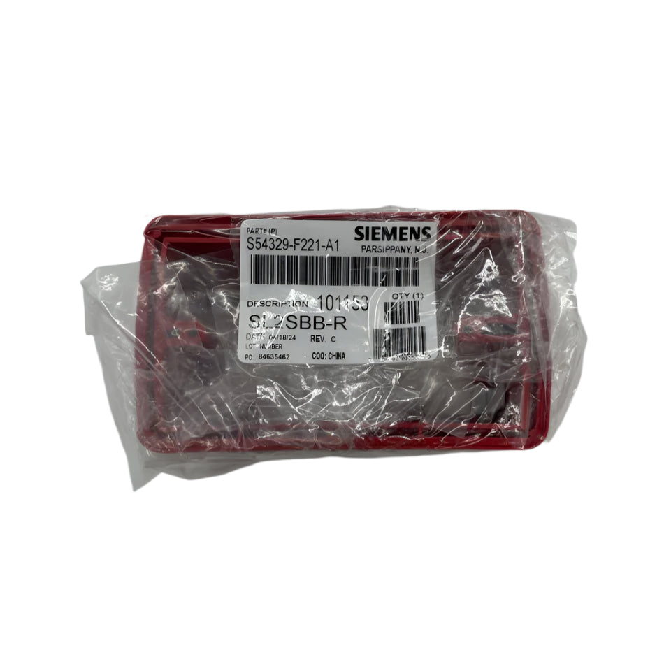 Siemens SL2SBB - R (S54329 - F221 - A1) Back Box Wall Red - The Fire Alarm Supplier