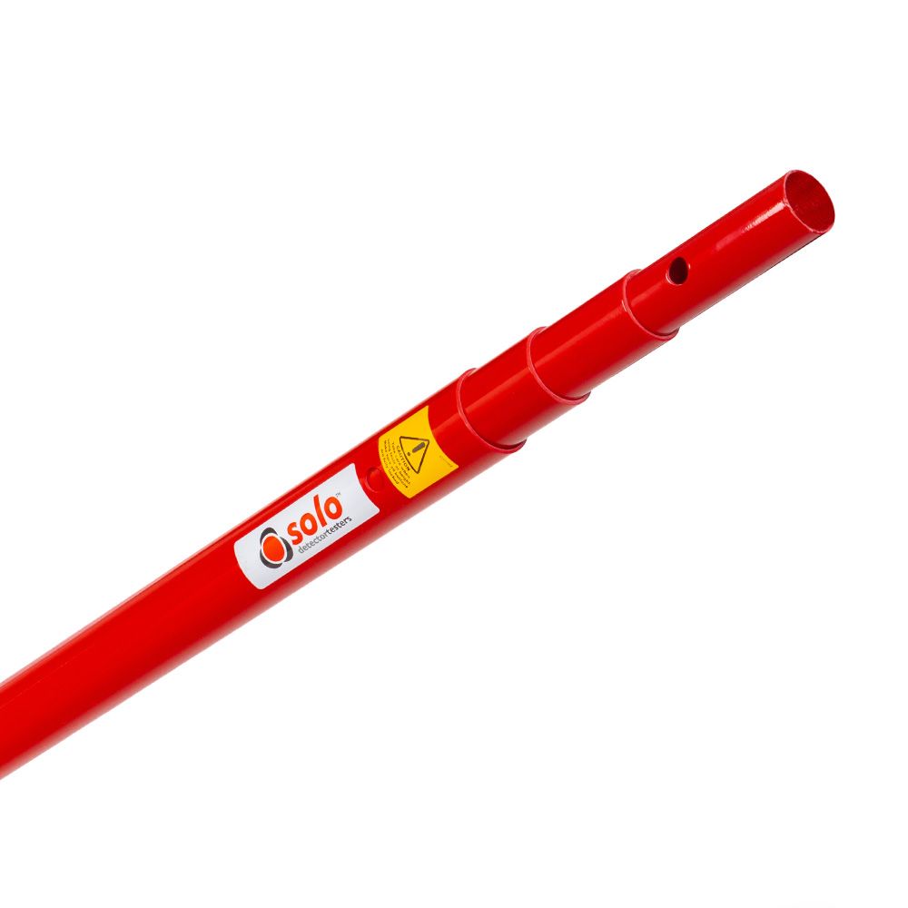 Solo 100 Fibreglass 4-section telescopic pole for fire alarms, lightweight and extendable for safety and maintenance tasks.