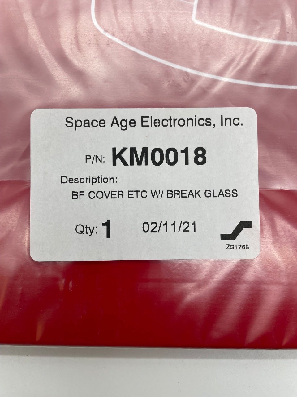 Space Age FC00542 fire alarm with break glass door, emergency fire alarm system for safety and quick access.