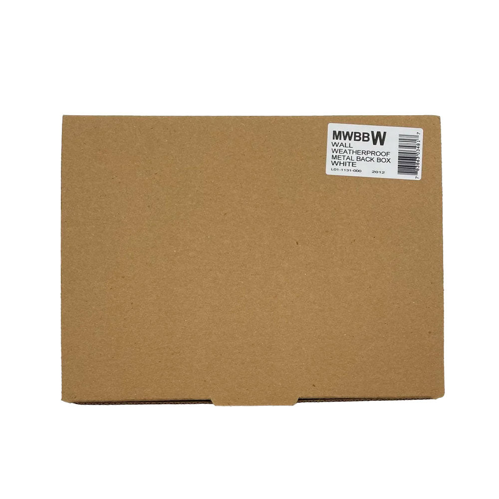 System Sensor MWBBW metal weatherproof back box for wall mounting, durable enclosure for electrical wiring and devices.