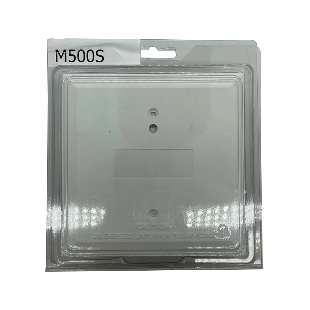 System Sensor M500S supervised control module, a compact control module for fire alarm systems, with wiring and connection ports visible.