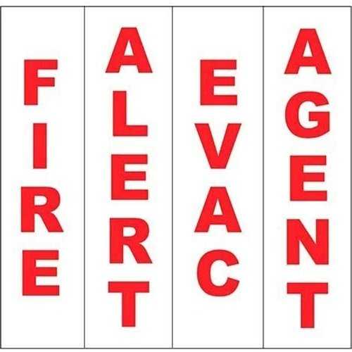 System Sensor DECAL - R SpectrAlert Advance Red Decals - The Fire Alarm Supplier
