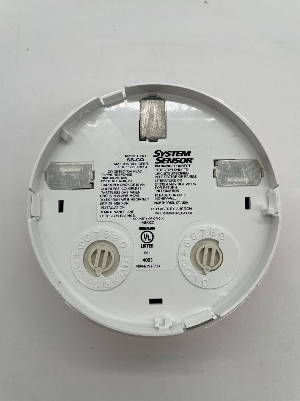 System Sensor SS - CO Addressable CO Detector - The Fire Alarm Supplier