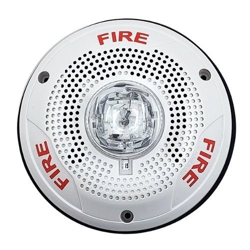 System Sensor SPSCWKLED Outdoor LED Speaker Strobe Ceiling - The Fire Alarm Supplier