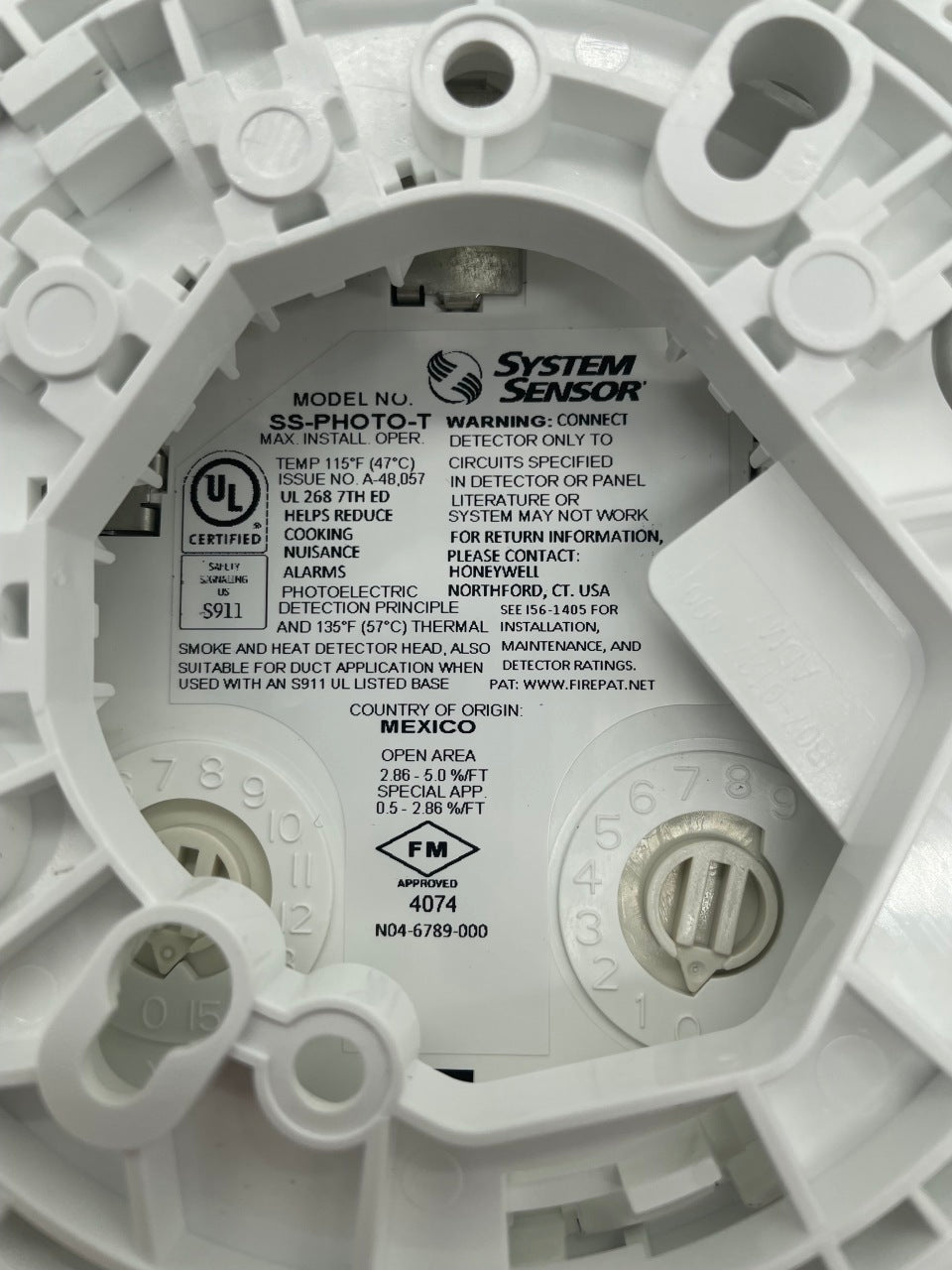 System Sensor SS - PHOTO - T Photoelectric and Temperature Sensor - The Fire Alarm Supplier