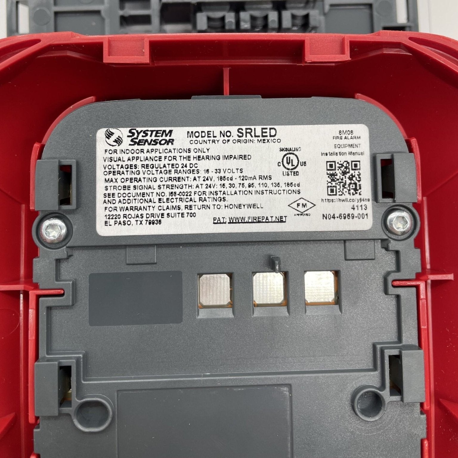 System Sensor SRLED - BP10 Strobe Red - Bulk Pack with 10 Units - The Fire Alarm Supplier