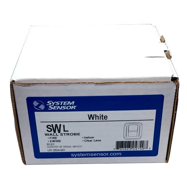 System Sensor SWL Strobe fire marking, visible red warning light for fire alarm systems, replaced by SWLED model