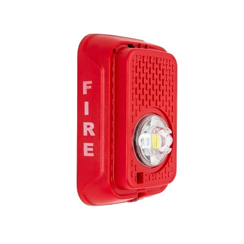 System Sensor SGRLED L-Series LED Compact Strobe, Indoor, Wall, Red, Marked Fire - image 3