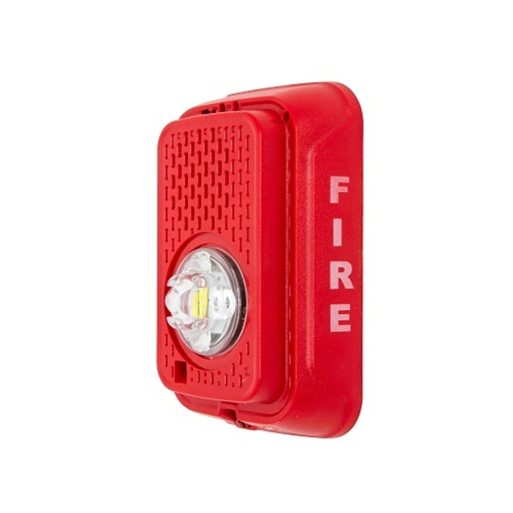 System Sensor SGRLED L-Series LED Compact Strobe, Indoor, Wall, Red, Marked Fire - image 2