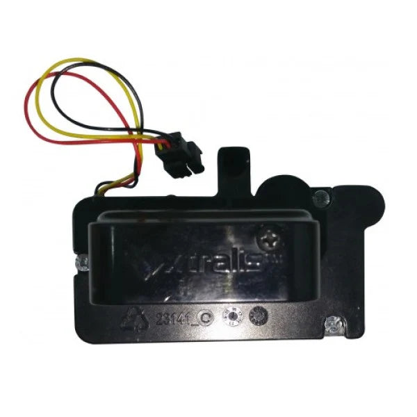 Vesda by Xtralis VSP-956 VESDA-E Series flow sensor manifold for fire alarm systems, showing the device with multiple ports and connectors.