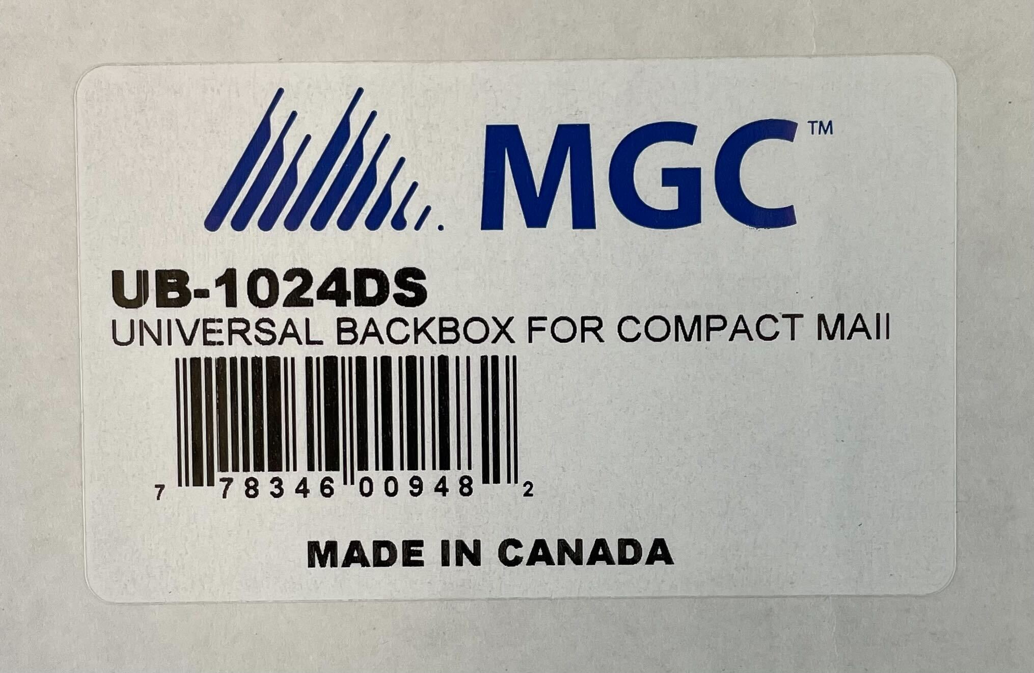 Mircom UB-1024DS Universal Backbox for Compact Main Control Unit